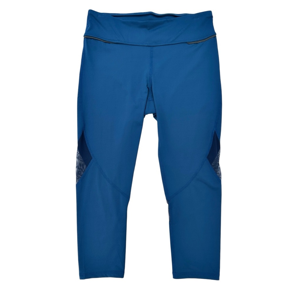 ALALA Blue Cropped Crop Leggings Luxury Activewear Yoga Pants sz M